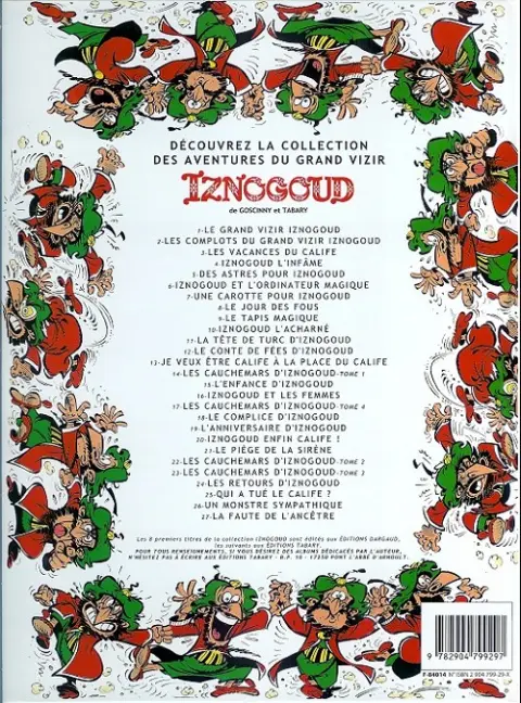 Verso de l'album Iznogoud Tome 21 Le piège de la sirène
