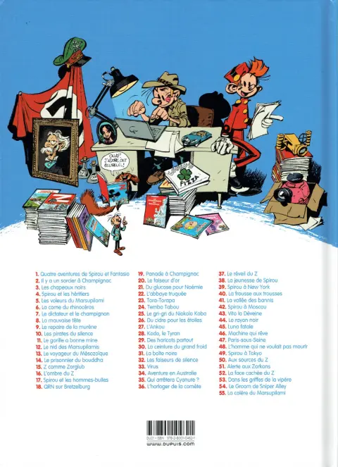 Verso de l'album Spirou et Fantasio Tome 26 Du cidre pour les étoiles
