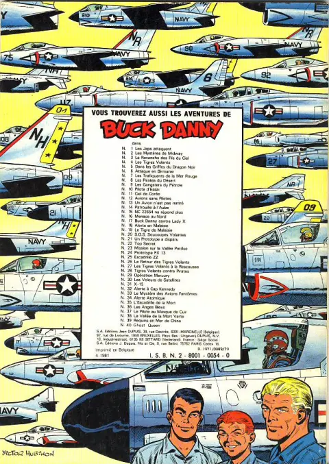 Verso de l'album Buck Danny Tome 17 Buck Danny contre Lady X