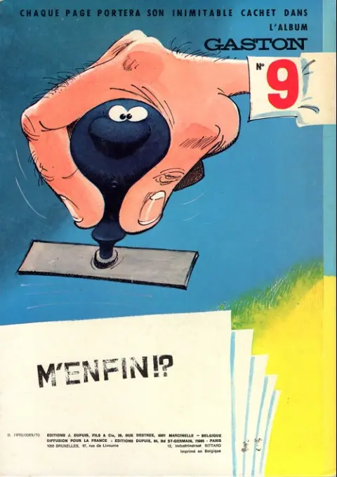 Verso de l'album Gaston Tome 8 Lagaffe nous gâte