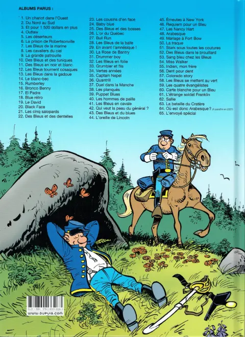 Verso de l'album Les Tuniques Bleues Tome 46 Requiem pour un Bleu