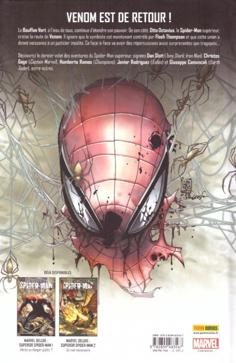 Verso de l'album The Superior Spider-Man Superior Venom