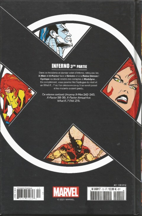 Verso de l'album X-Men - La Collection Mutante Tome 12 Inferno 3ème Partie