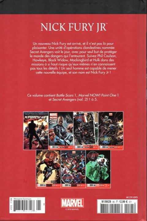 Verso de l'album Le meilleur des Super-Héros Marvel Tome 95 Nick fury jr