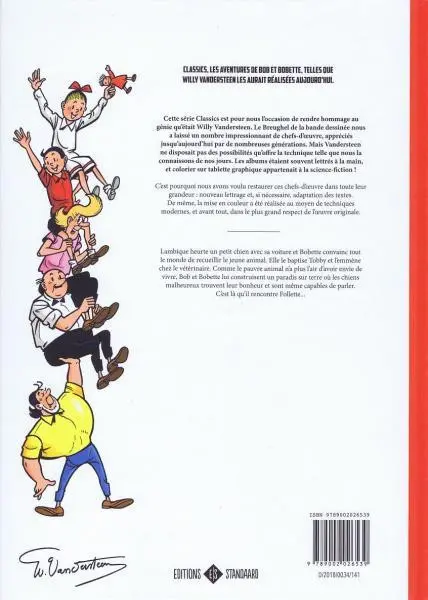 Verso de l'album Bob et Bobette 20 Le paradis des chiens