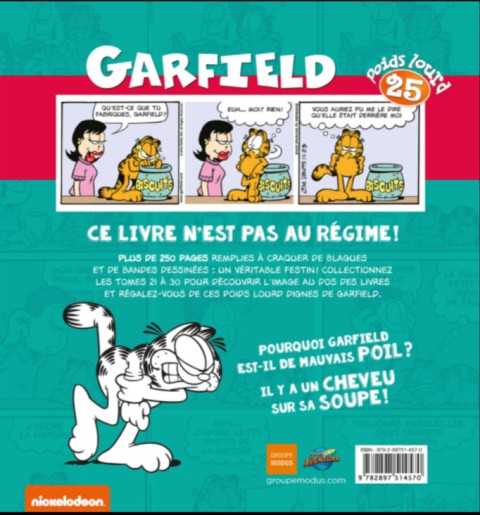 Verso de l'album Garfield Poids lourd 25