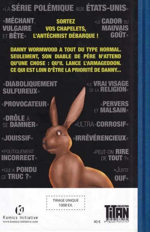 Verso de l'album Les chroniques de Wormwood
