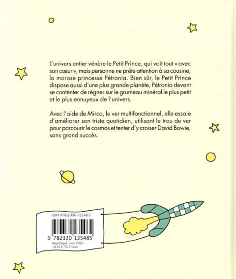 Verso de l'album La grosse princesse Petronia