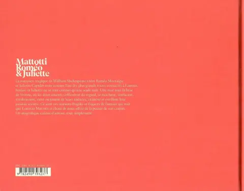 Verso de l'album Roméo & Juliette
