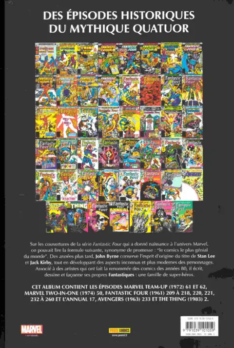 Verso de l'album Fantastic Four 1