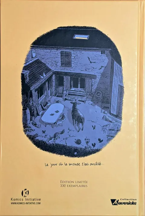 Verso de l'album C'est la guerre Journal de famille confinée