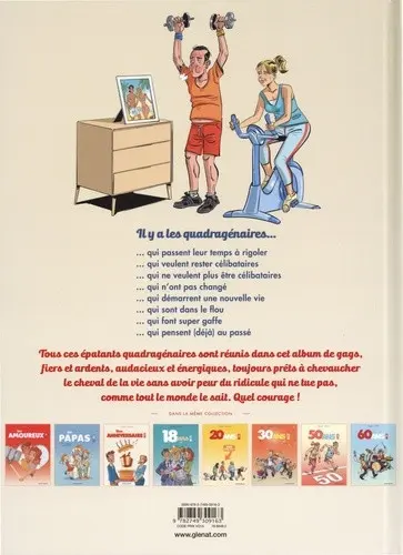 Verso de l'album 40 ans en BD !