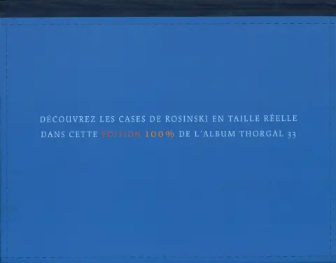 Verso de l'album Thorgal Tome 33 Le Bateau-Sabre