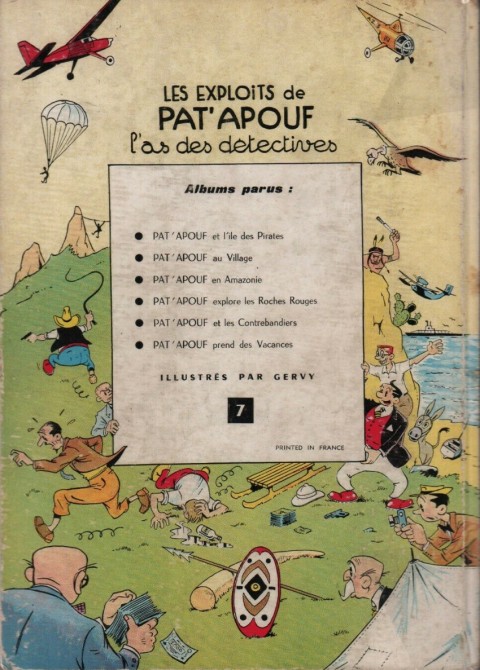 Verso de l'album Pat'Apouf Tome 7 Pat'Apouf aux antipodes