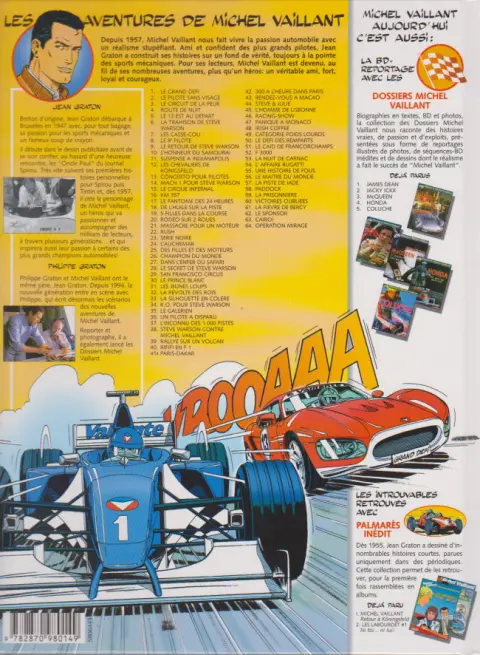 Verso de l'album Michel Vaillant Tome 41 Paris-Dakar !