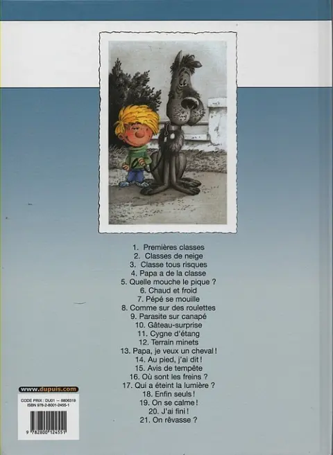 Verso de l'album Cédric Tome 11 Cygne d'étang
