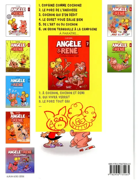 Verso de l'album Angèle & René Tome 6 Un groin tranquille à la campagne