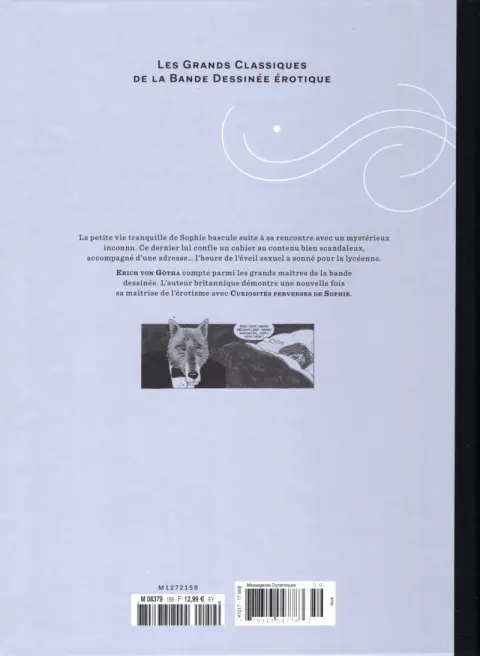 Verso de l'album Les Grands Classiques de la Bande Dessinée Érotique - La Collection Tome 159 Curiosités perverses de Sophie