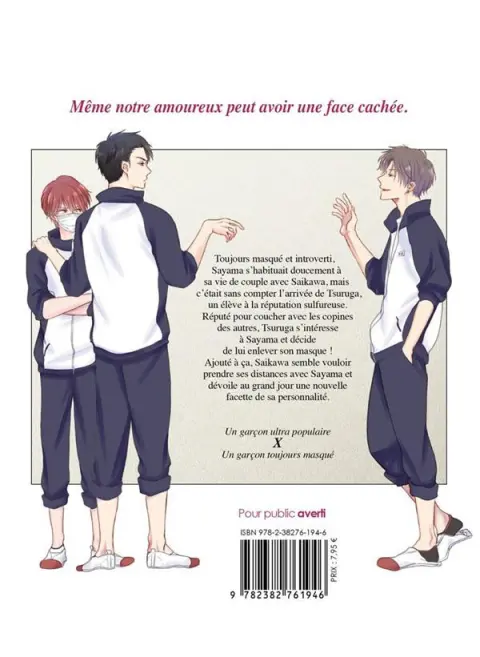 Verso de l'album Caché sous son masque 2