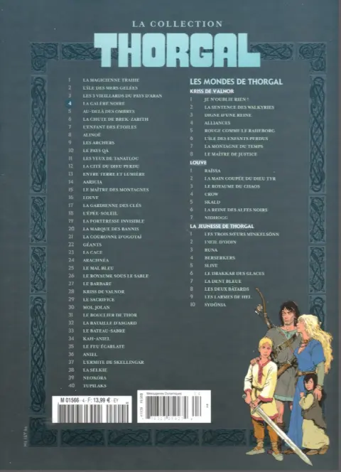 Verso de l'album Thorgal - La collection Tome 4 La galère noire