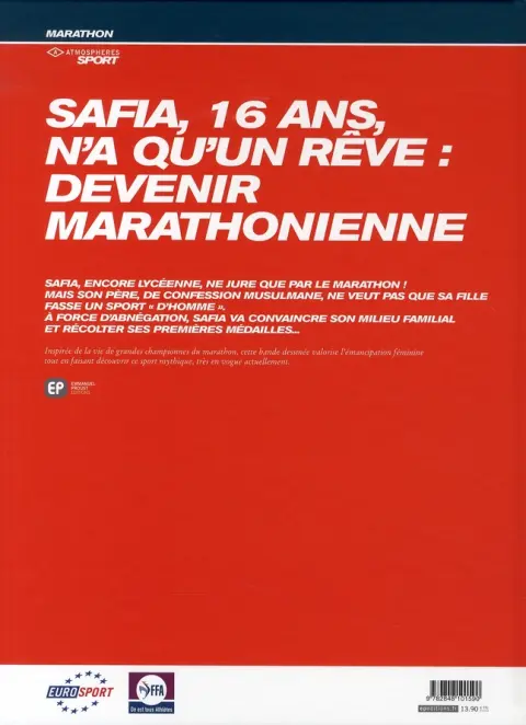 Verso de l'album Le Marathon de Safia