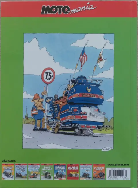 Verso de l'album Moto mania Tome 4 Roule ma poule