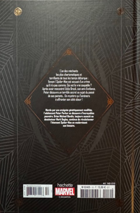 Verso de l'album Marvel Ultimate 10 Spider-Man - Venom