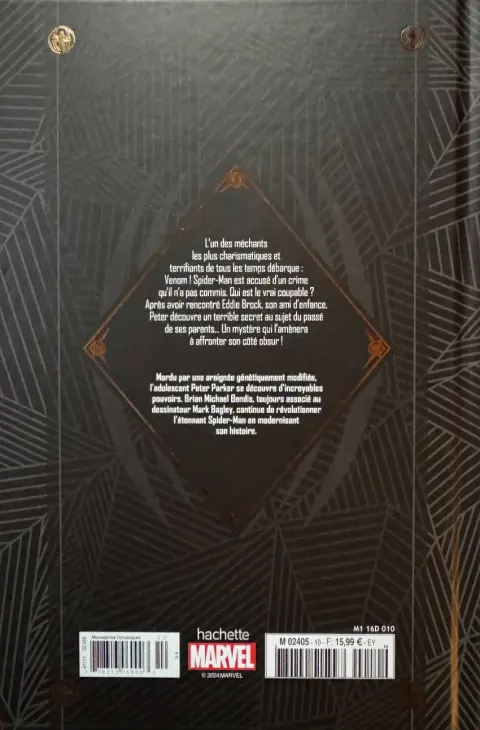 Verso de l'album Marvel Ultimate 10 Spider-Man - Venom