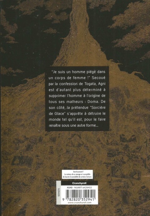 Verso de l'album Fire punch Édition Double 3