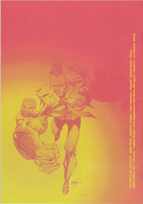 Verso de l'album Savage Dragon Index 1992 - 1995