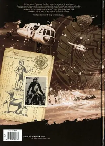 Verso de l'album Corpus Hermeticum Tome 1 Opération Gremikha