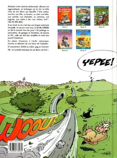 Verso de l'album Les damnés de la route Tome 5 Sea, Sex and Deuche !