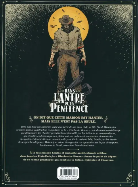 Verso de l'album Dans l'antre de la pénitence