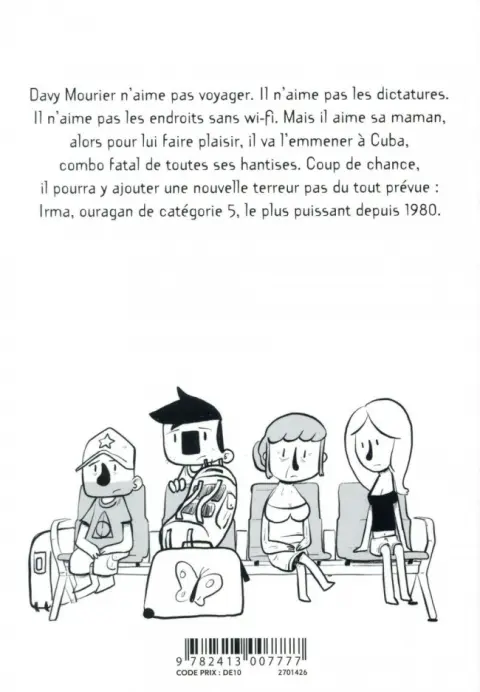 Verso de l'album Davy Mourier Davy Mourier vs Cuba