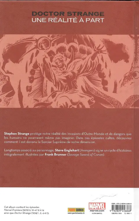 Verso de l'album Doctor Strange - Une réalité à part