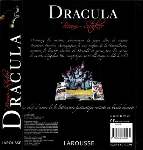 Verso de l'album Dracula
