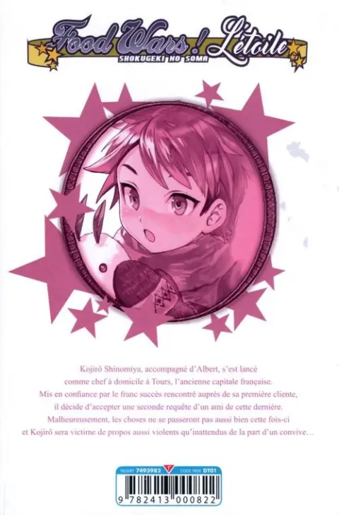 Verso de l'album Food Wars ! L'étoile 4