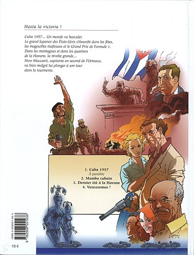 Verso de l'album Hasta la victoria ! Tome 1 Cuba 1957