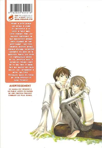 Verso de l'album Junjo Romantica 9