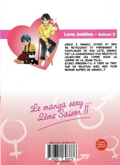 Verso de l'album Love junkies Saison 2 Tome 3