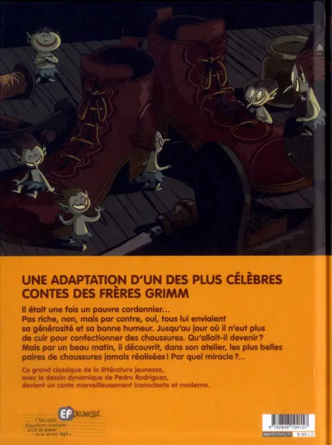 Verso de l'album Les Lutins et le cordonnier