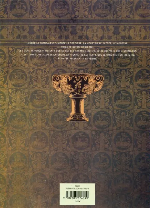 Verso de l'album Médée 2 Le couteau dans la plaie