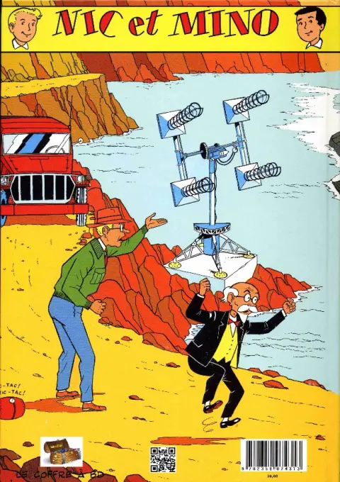 Verso de l'album Nic et Mino Le Coffre à BD Tome 5 L'île inaccessible