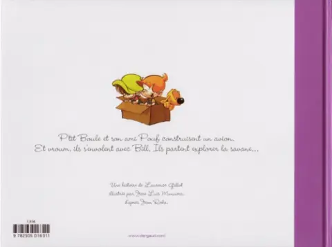 Verso de l'album P'tit Boule & Bill Tome 4 Savane