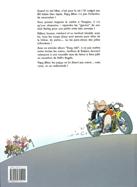 Verso de l'album Papy biker Tome 1 Easy ridé