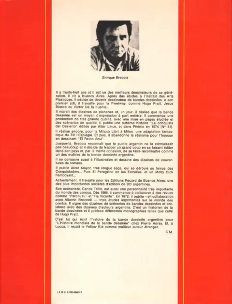 Verso de l'album Alvar Mayor