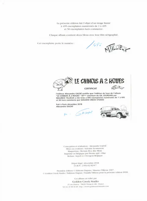 Autre de l'album Gil Jourdan Tome 10 Le chinois à 2 roues