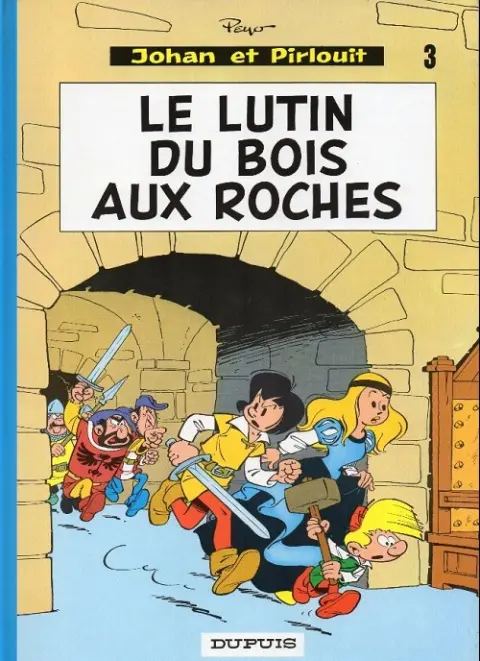Couverture de l'album Johan et Pirlouit Tome 3 Le lutin du bois aux roches