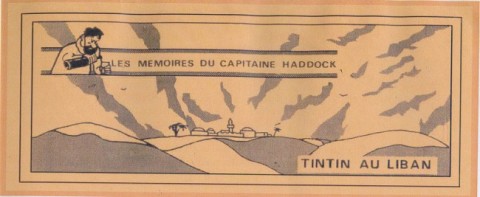 Couverture de l'album Tintin Tintin au Liban