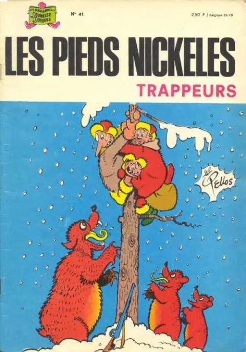 Couverture de l'album Les Pieds Nickelés Tome 41 Les pieds nickelés trappeurs